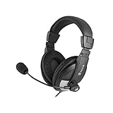 NGS MSX9 Pro - Auricular con Diadema Acolchada, con Control de Volumen hasta 20 Hz, con Micrófono y...