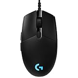 Logitech G PRO Ratón Alámbrico Gaming con Cable, Captor HERO 25K, 25,600 DPI, RGB, Peso Ultra...