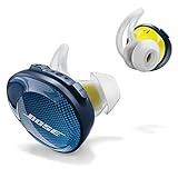Bose SoundSport Free Auriculares intraurales inalámbricos, Bluetooth, Azul (Midnight Blue/Citron)