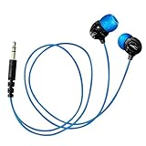 H2O Audio - Auriculares Impermeables para la natación, Surge S+ (Cable Corto), Color Negro y Azul