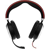 Jabra Evolve 80 MS – Auriculares Estéreo Over-Ear con Cable Certificados por Microsoft con...